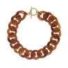 Collier chaîne en résine Marron Femme Clio Blue Lena