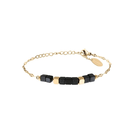 Bracelet Doré/Noir Clio Blue BR0030