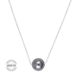 Collier Perle Argent Clio Blue CO4106