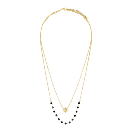 Collier Doré/Noir Femme Clio Blue CO4086S