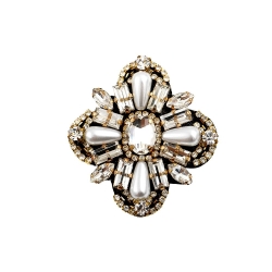 Broche Strass Femme Clio Blue