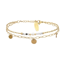 Bracelet Doré/Blanc Femme Clio Blue BR3936SD
