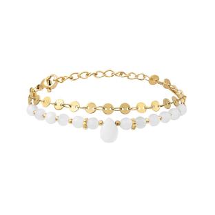 Bracelets Doré/Blanc Femme Clio Blue Lisa