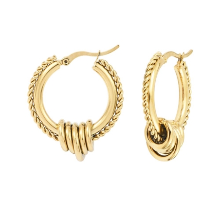 Boucles D'oreilles Doré Femme Clio Blue Mado
