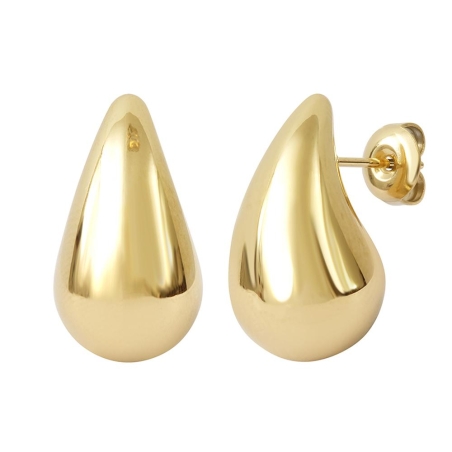 Boucles D'Oreilles Gouttes Doré Clio Blue 3cm