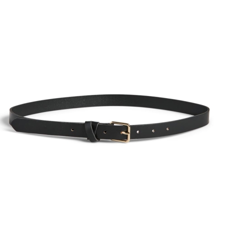 Ceinture Noir Femme Pieces Clisa Leather Belt