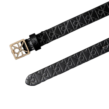 Ceinture Noire Femme Calvin Klein Jeans Emblem LV04F7048G