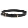 Ceinture Noire Femme Pieces Janni Leather