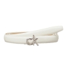 Ceinture Blanche Femme Calvin Klein Jeans Ck Buckle Skinny