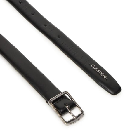 Ceinture Noir Femme Calvin Klein Jeans Slim Square Buckle