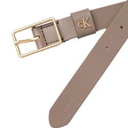 Ceinture Taupe Femme Calvin Klein Square Buckle