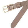 Ceinture Taupe Femme Calvin Klein Square Buckle