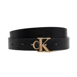 Ceinture Noires Femme Calvin Klein Jeans Monogram Placque Buc