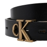 Ceinture Noires Femme Calvin Klein Jeans Monogram Placque Buc