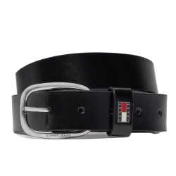 Ceinture Noir Femme Tommy Hilfiger Oval 3.0