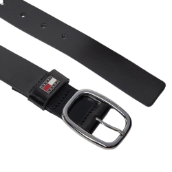 Ceinture Noir Femme Tommy Hilfiger Oval 3.0
