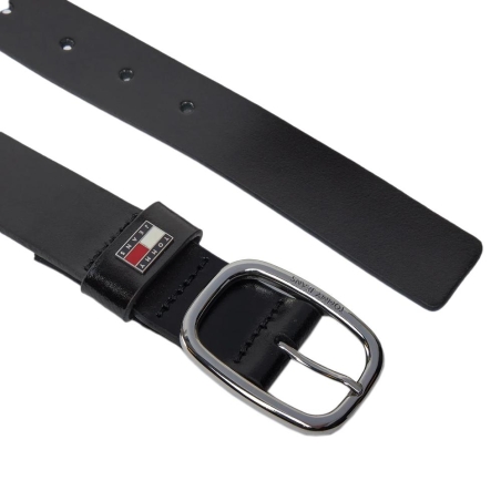 Ceinture Noir Femme Tommy Hilfiger Oval 3.0