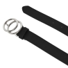 Ceinture Noire/Argent Femme Only Asmi