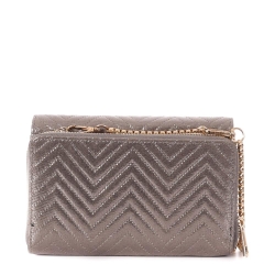 Sac à Bandoulière Gris Métallique Femme Stella Green Chevron