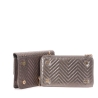 Sac à Bandoulière Gris Métallique Femme Stella Green Chevron