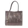 Sac Caba Fourre tout Gris Métallique Stella Green Matelasse Chevron 3
