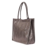 Sac Caba Fourre tout Gris Métallique Stella Green Matelasse Chevron 3