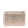 Sac à Bandoulière Doré Femme Stella Green Chevron