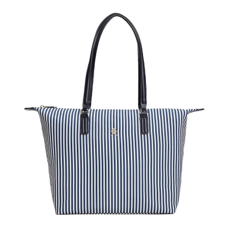 Sac à Cabas Rayure Blanc/Marine Femme Tommy Hilfiger Poppy Summer Tote