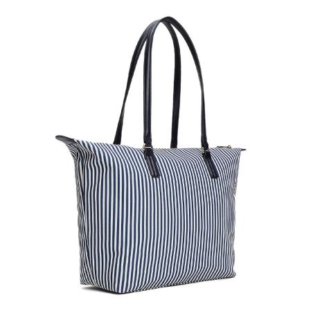 Sac à Cabas Rayure Blanc/Marine Femme Tommy Hilfiger Poppy Summer Tote