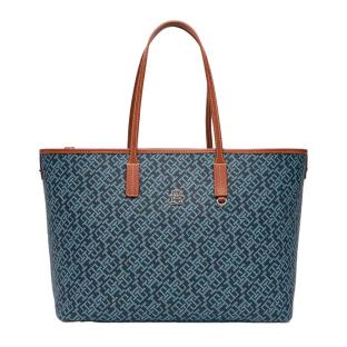 Sac Cabas Bleu Femme Tommy Hilfiger Th Monoplay