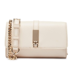 Sac à Bandoulière Ecru Femme Tommy Hilfiger Th Heritage Mini Cro