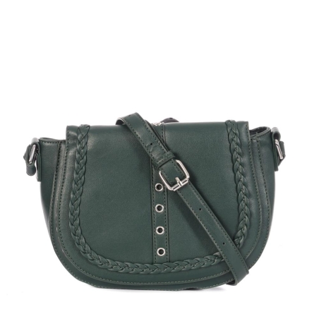 Sac à Bandoulière Vert Femme Manoukian AMANDA