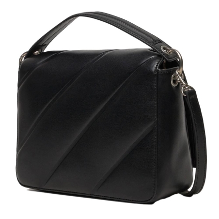 Sac Bandoulière Noir Femme Calvin Klein Jeans Quilted Boxy Flap