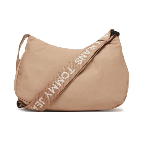 Sac à Bandoulière Beige Femme Tommy Hilfiger Should
