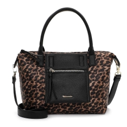 Sac à Bandoulière Noir/Léopard Femme Tamaris 33522