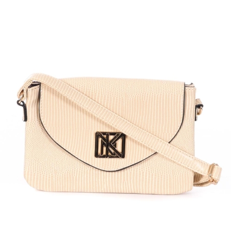 Sac à Bandoulière Beige Femme Manoukian SARAH