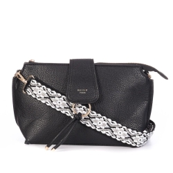 Sac à Bandoulière Noir Femme Rodier OXTON