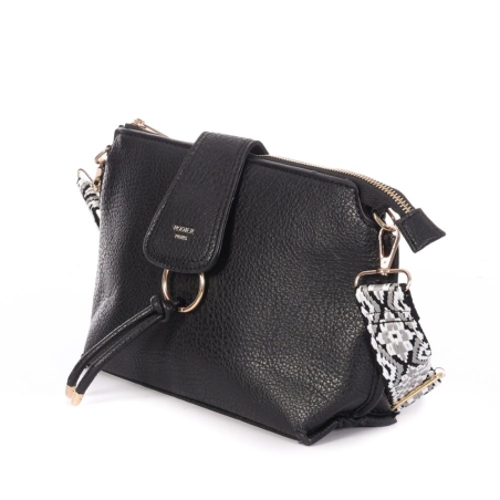 Sac à Bandoulière Noir Femme Rodier OXTON