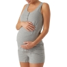 Pyjama Gris Femme Mamalicious Helene