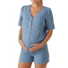 Pyjama de Grossesse Bleu Femme Mamalicious Jasmin