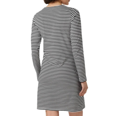 Chemise de nuit Noir/Blanc Femme Mamalicious Holly