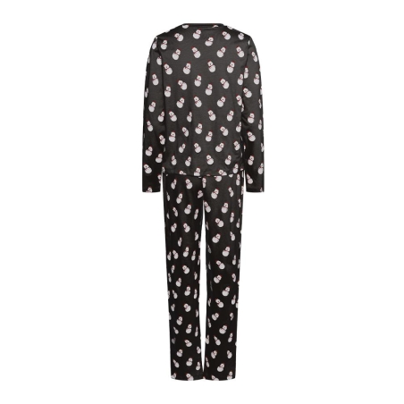Pyjama Noir Femme Pieces Naya Xmas