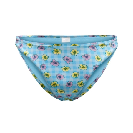 Bas de Bikini Bleu à fleurs Femme Only Elly