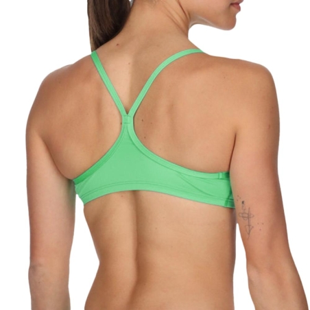 Haut de maillot de bain Vert Femme Nike Racerback