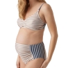 Maillot de bain de Grossesse Bleu/Marron Femme Mamalicious Vega