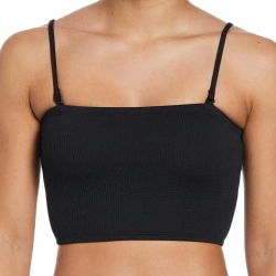 Haut de maillot de bain Noir Femme Nike Bandeau Midkini