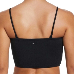 Haut de maillot de bain Noir Femme Nike Bandeau Midkini