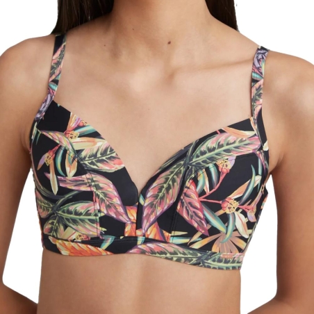 Haut de Maillot de bain Noir à Motifs Femme O'Neill Panama