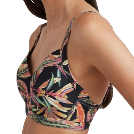 Haut de Maillot de bain Noir à Motifs Femme O'Neill Panama