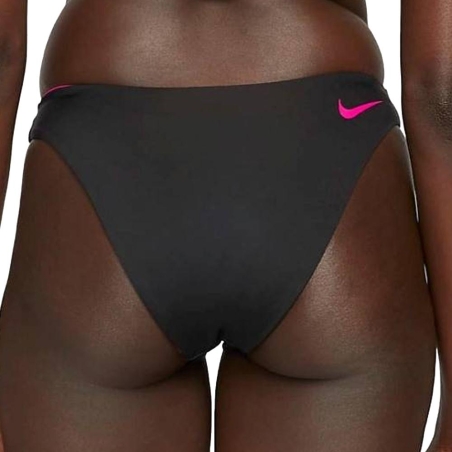 Bas de maillot de bain Noir/Rose Femme Nike Reversible